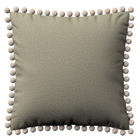 Poszewka Wera na poduszkę 45x45 ciemno beżowa bukla