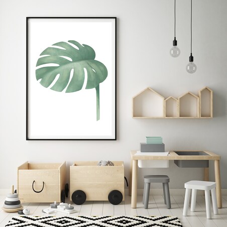 Plakat dla dzieci Monstera 40x50