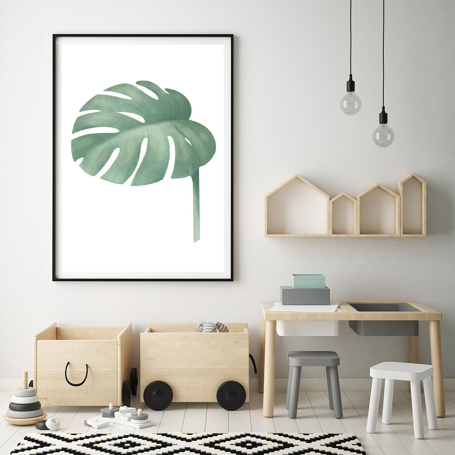 Plakat dla dzieci Monstera 40x50