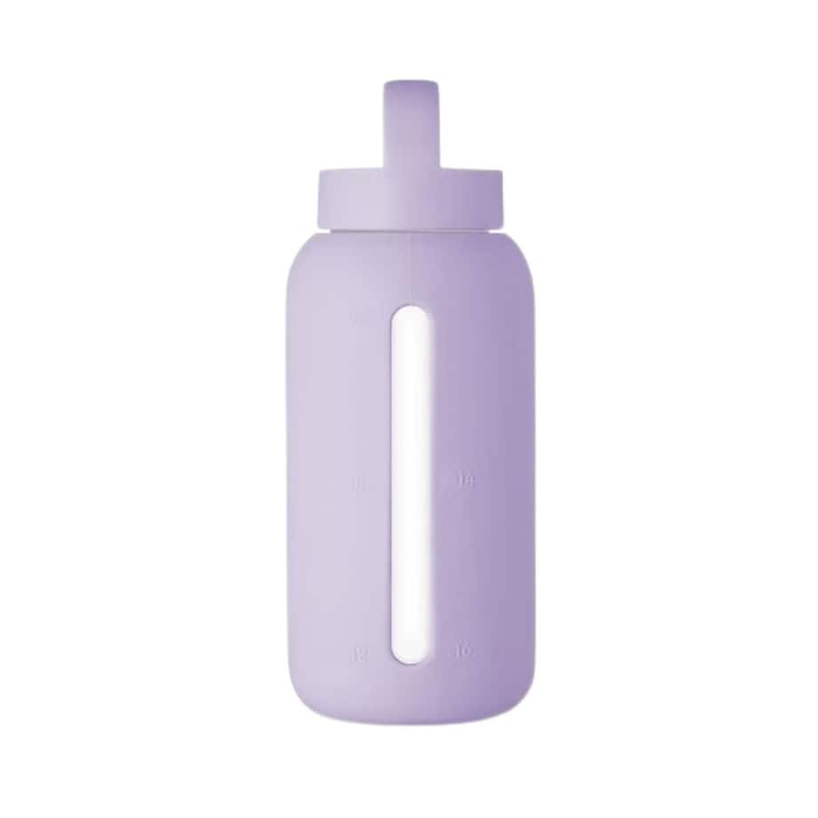 MUUKI DAILY BOTTLE szklana butelka na wodę 720 ml, Pastel Lilac