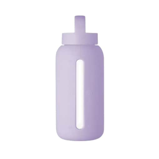 MUUKI DAILY BOTTLE szklana butelka na wodę 720 ml, Pastel Lilac