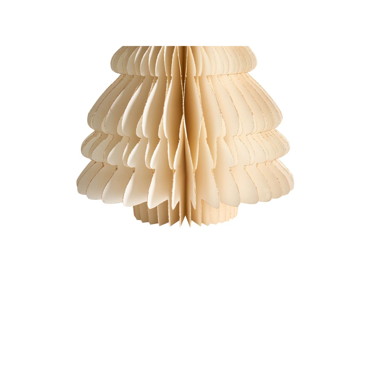 Zestaw 2 figurek dekoracyjnych SKJOMA Choinka 15/20 cm Beżowy