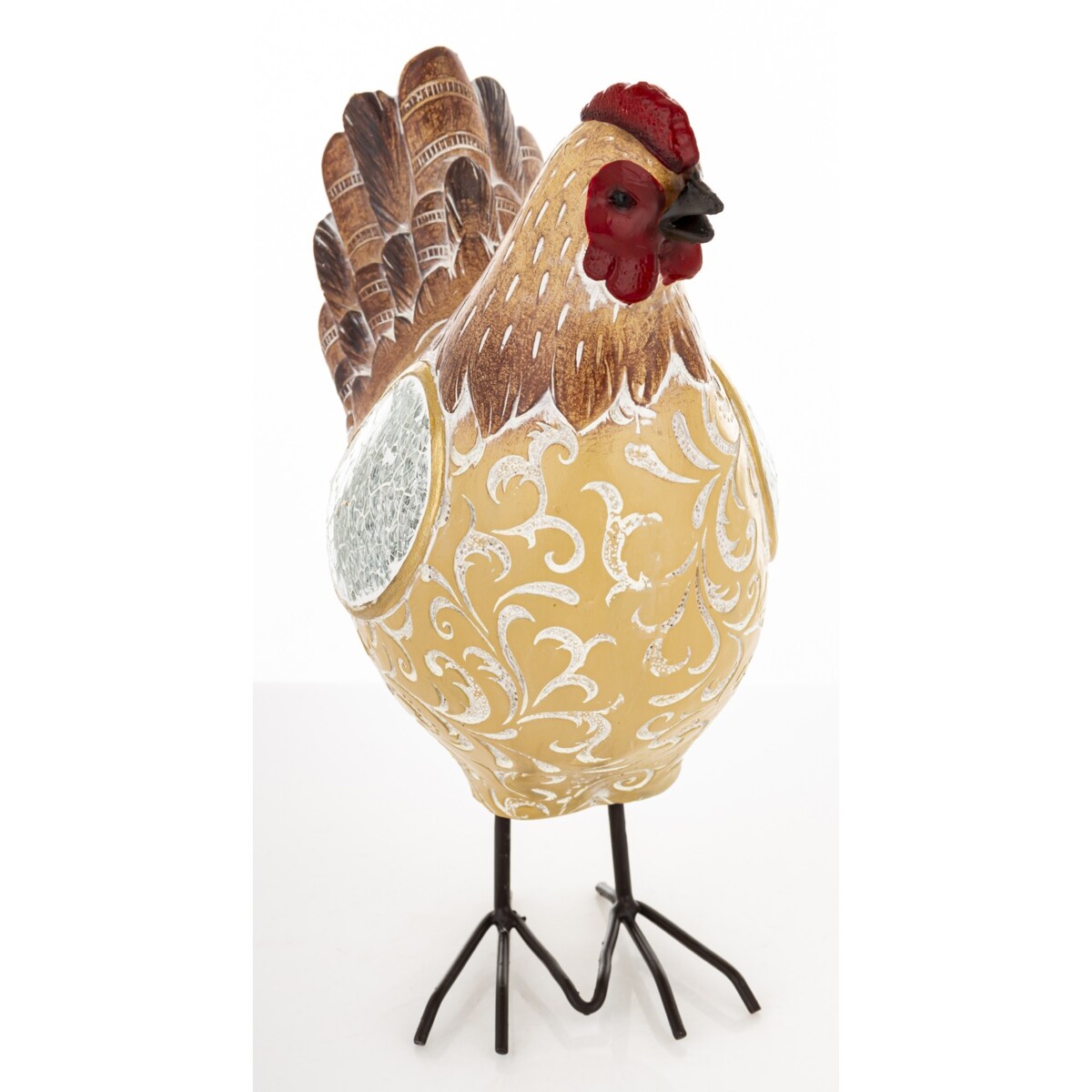 Dekoracja - brązowa kura 22,5x10x15,5 cm TOA medium
