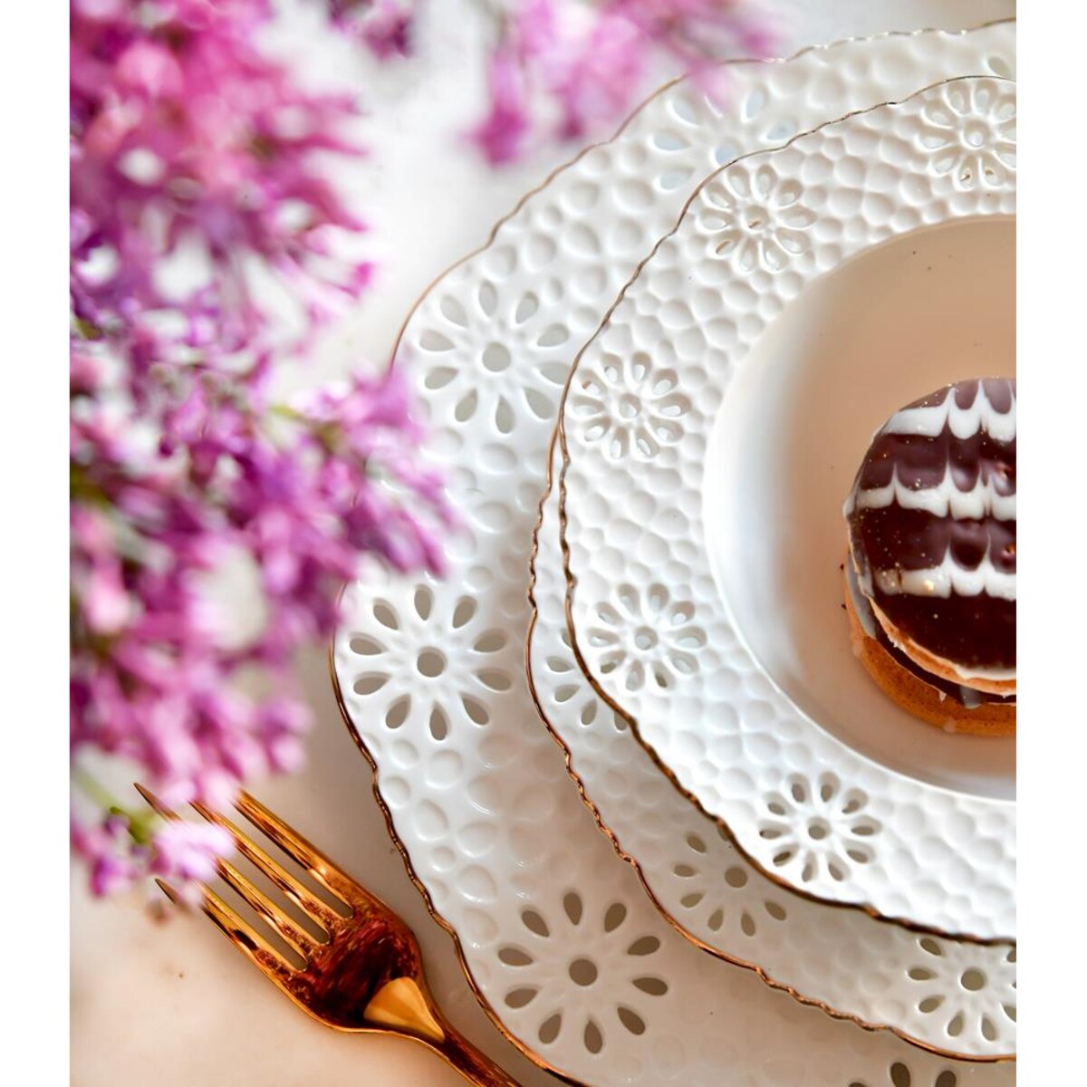 VILLA ITALIA Serwis obiadowy na 6 osób porcelanowy LORETTA