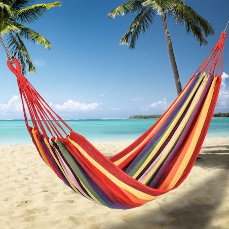HI Hamak jednoosobowy, wielokolorowy