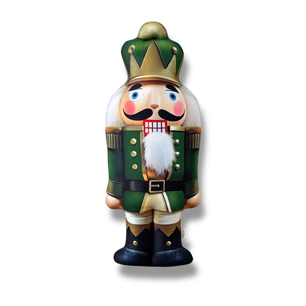 Poduszka świąteczna Dziadek do orzechów zielony