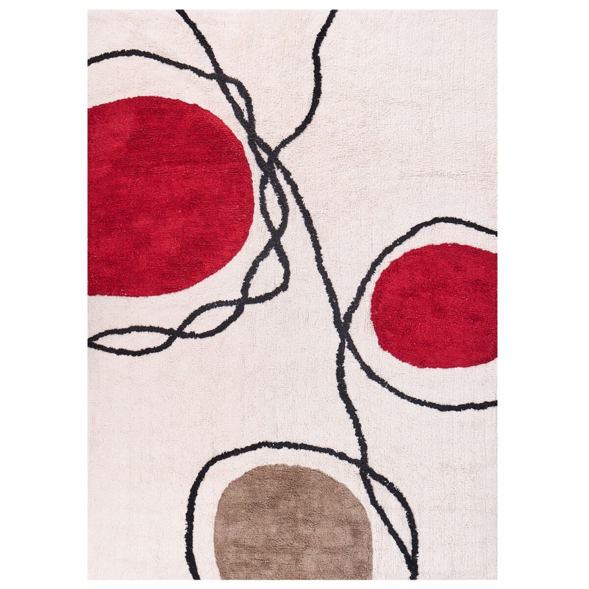 Dywan BOLAT Beżowy 140 x 200 cm Bawełna