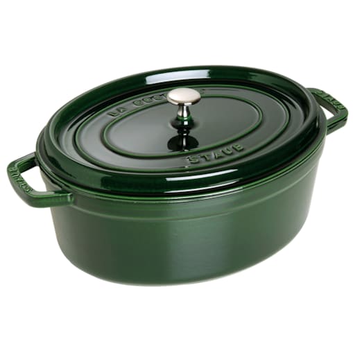 Garnek żeliwny owalny Staub - 4.2 ltr, Zielony