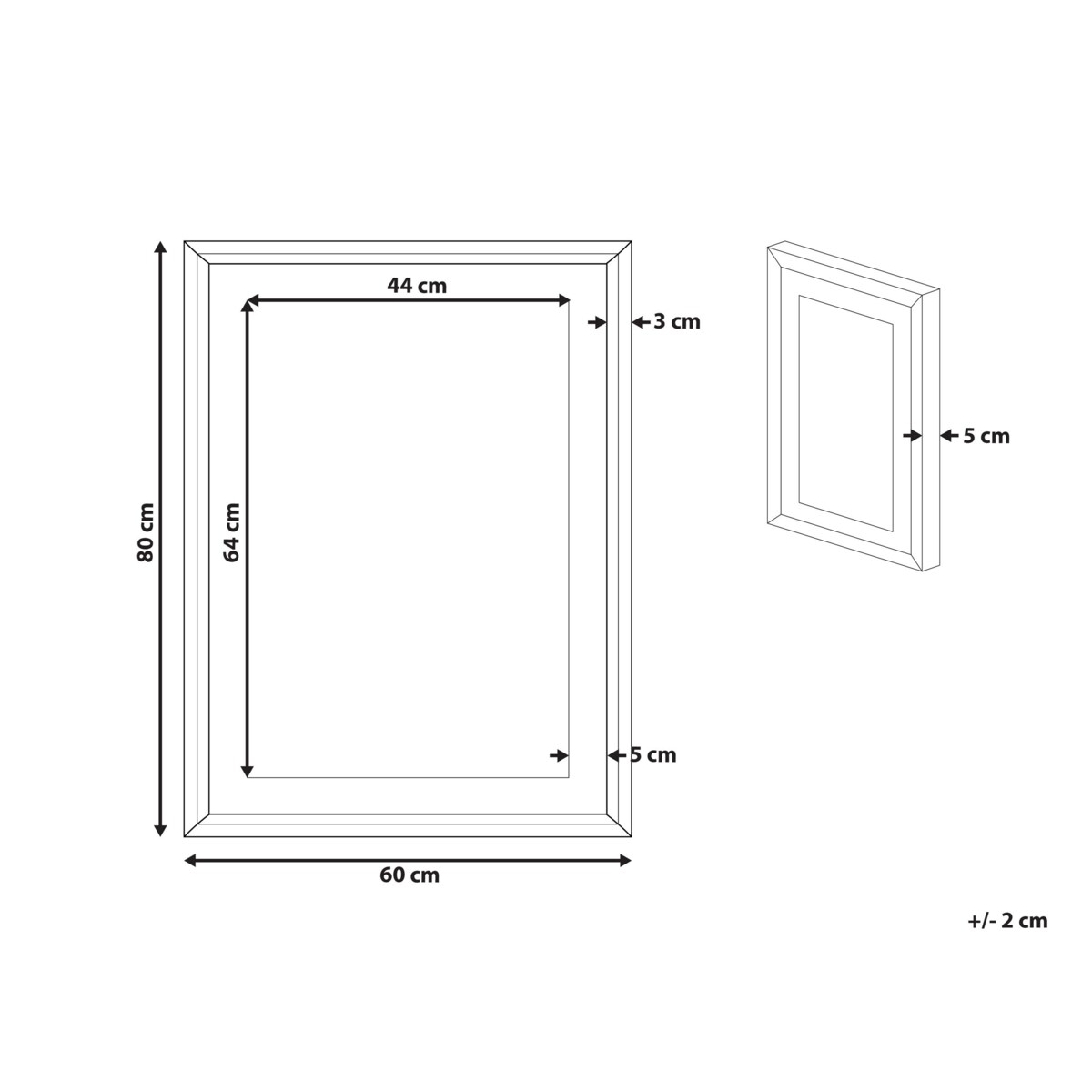 Obraz w ramie abstrakcja 60 x 80 cm szary HIDMO