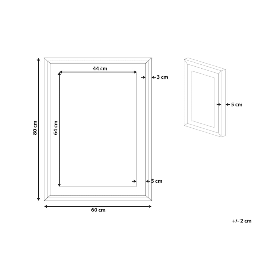 Obraz w ramie abstrakcja 60 x 80 cm szary HIDMO