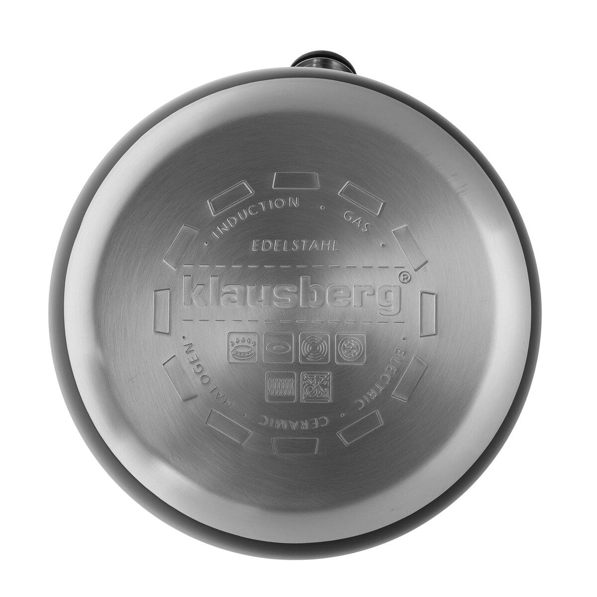 Czajnik stalowy z gwizdkiem czarny 2.7L KLAUSBERG