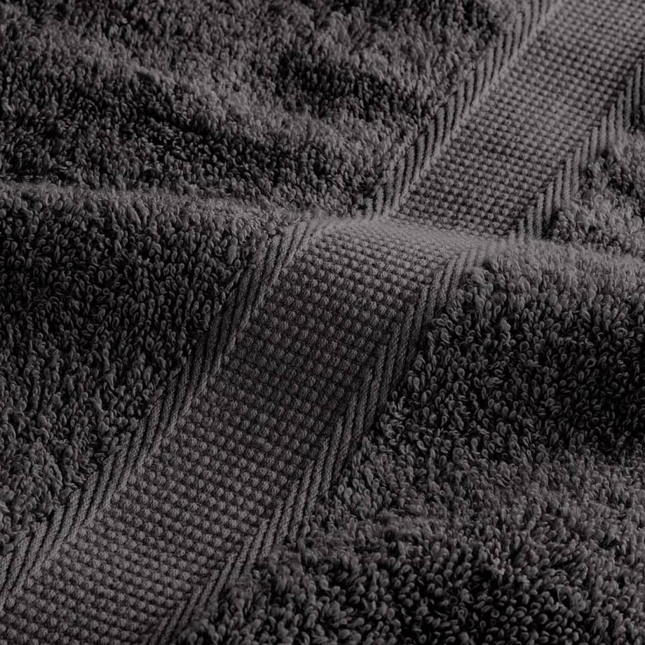 vidaXL Ręczniki premium SOLUND 25 szt., antracytowe, 100x150 cm