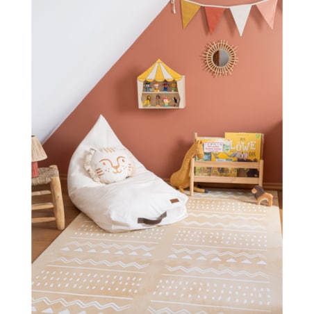 Mata Piankowa Puzzle OLYA KIDS wzór BOHO SAND 120x180 cm