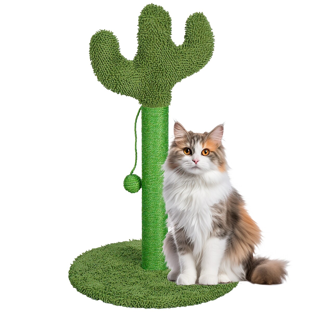 Drapak dla kota KAKTUS zielony wysoki