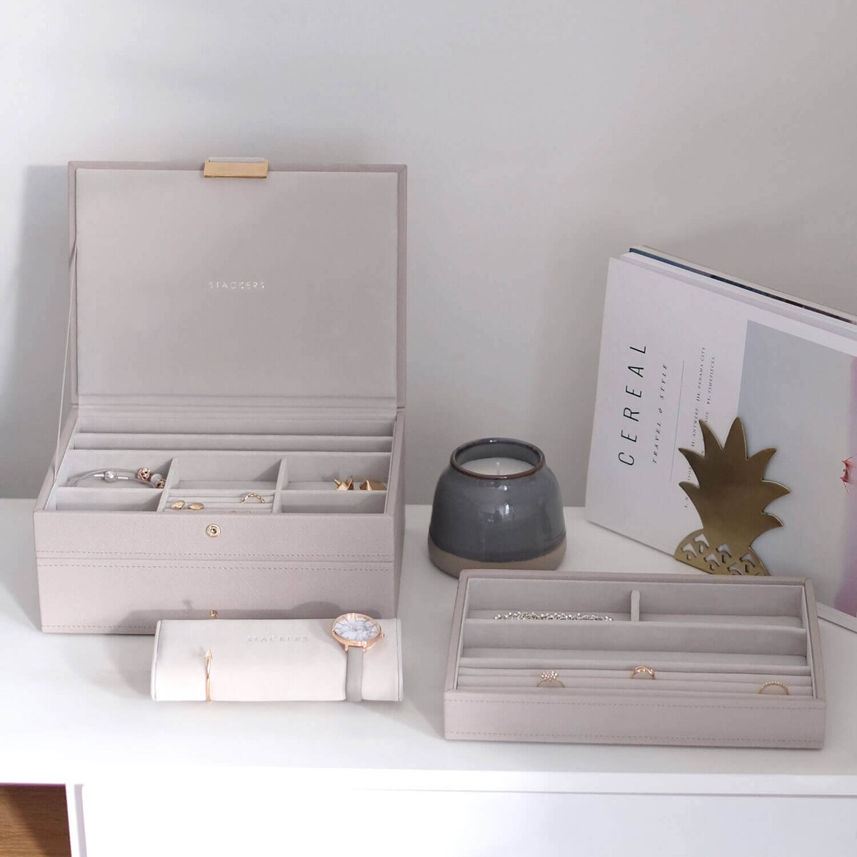 Szkatułka Stackers potrójna classic taupe