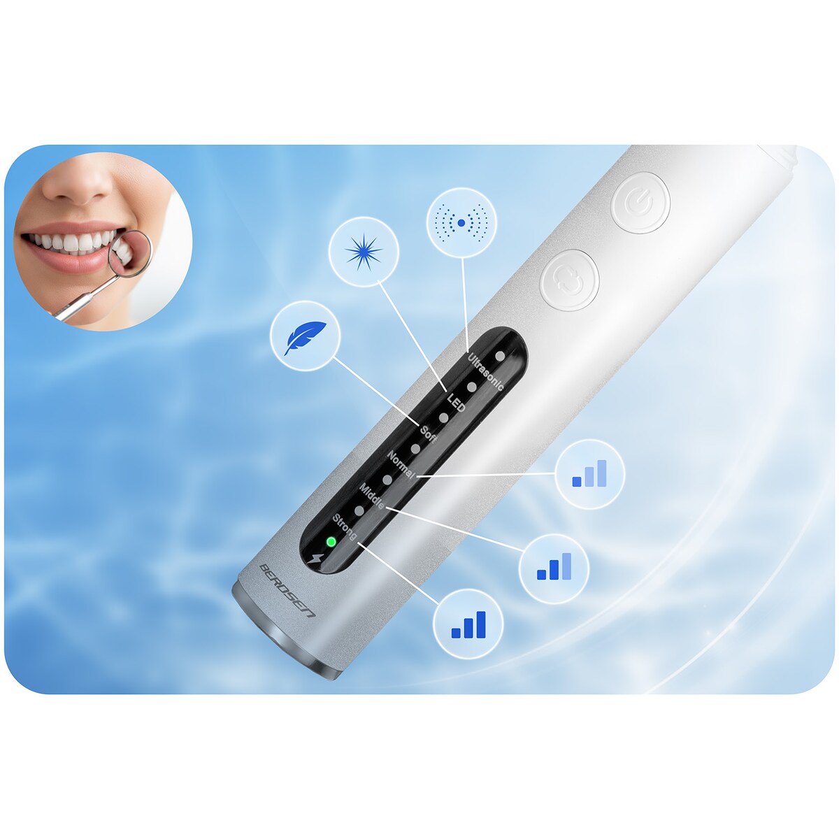 Skaler Ultradźwiękowy do zębów do usuwania kamienia Berdsen 325100