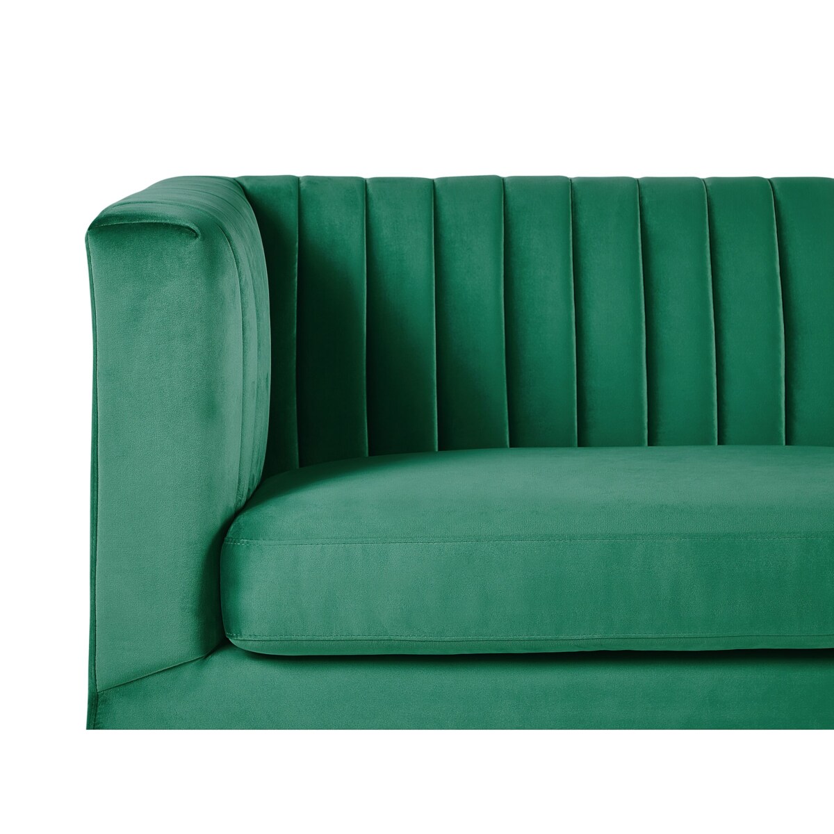 Sofa 3-osobowa welurowa zielona ARVIKA