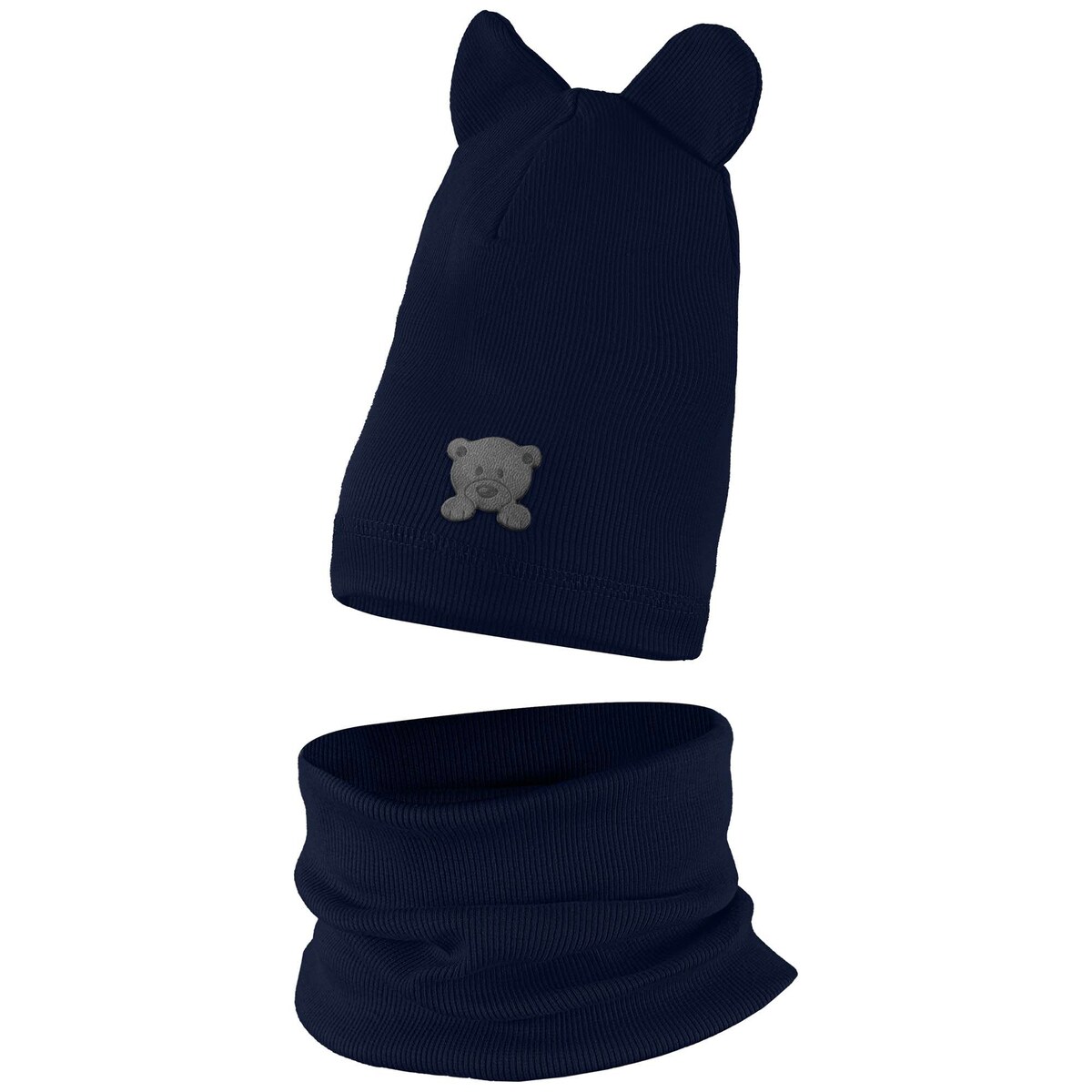 Czapeczka Wiosenna Jesienna Czapka + Komin Komplet Dla Dzieci 42-44 Granato