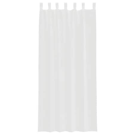 vidaXL Zasłony woalowe z pętelkami 2 szt. Białe 140x245 cm
