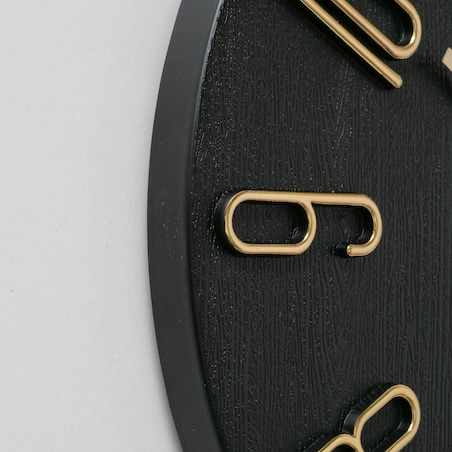 Zegar czarny loft TEMPO, Ø 30 cm