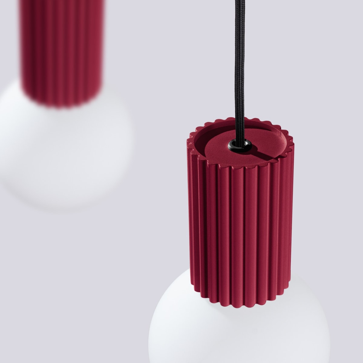 Lampa wisząca HALO 2L burgund