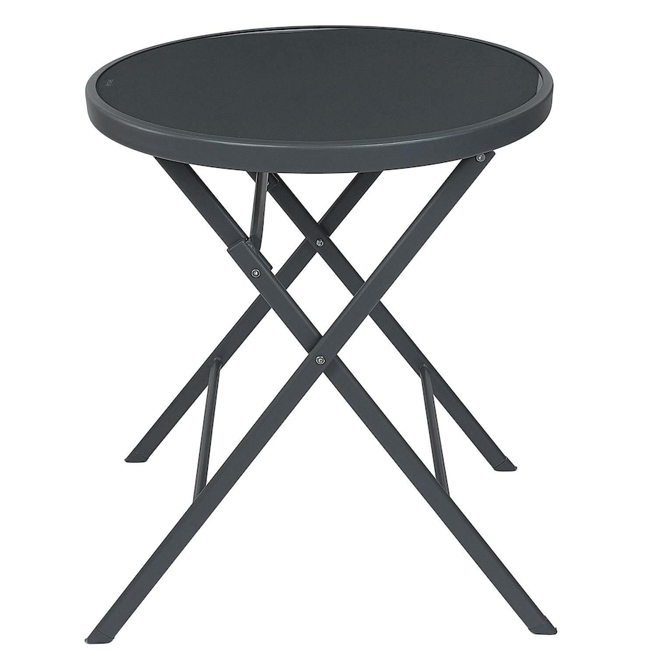 STÓŁ OGRODOWY Elba SKŁADANY szary 60cm średnicy