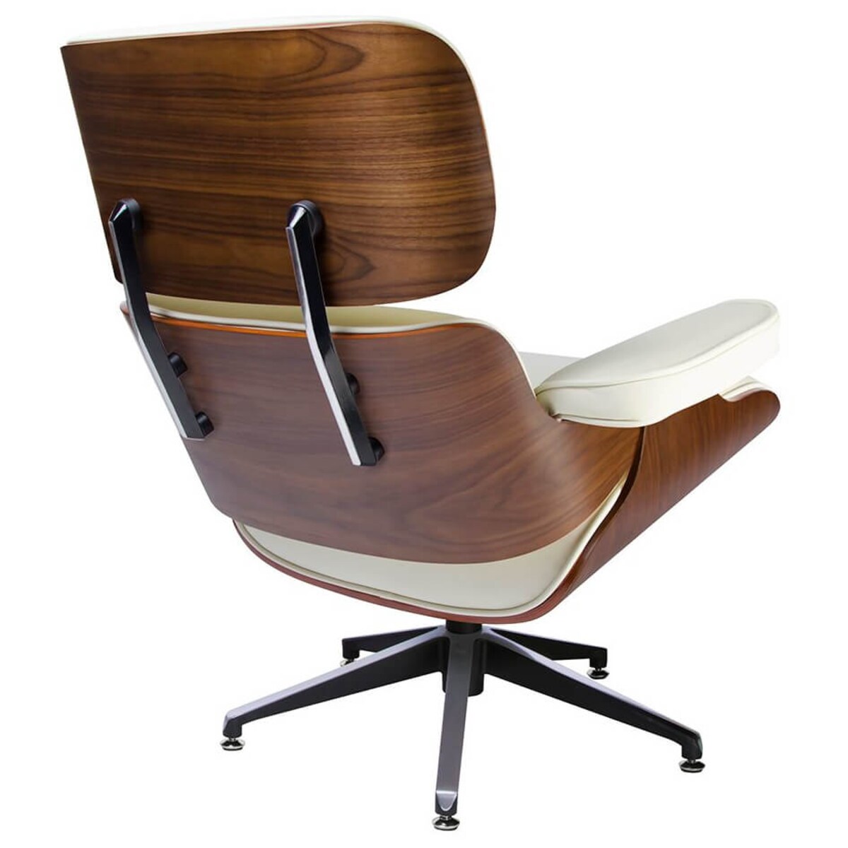 Wygodny fotel pokojowy Lounge biały sklejka różana, King Home