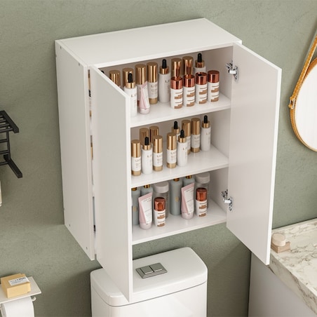 Szafka łazienkowa wisząca biała 80 cm