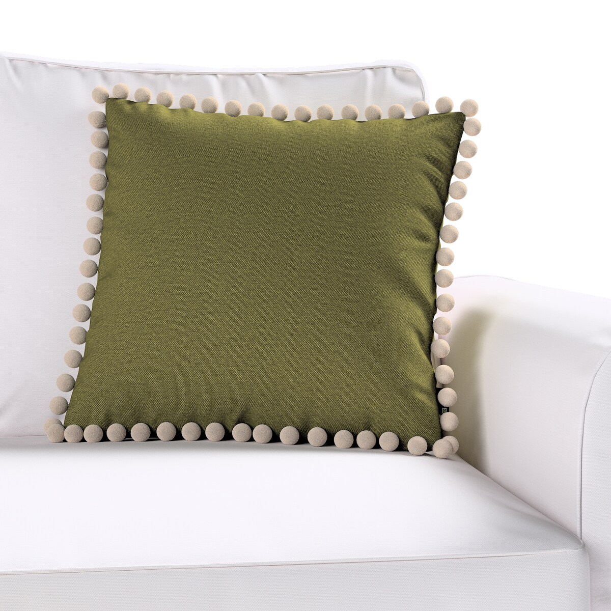 Poszewka Wera na poduszkę 45x45 oliwkowa zieleń