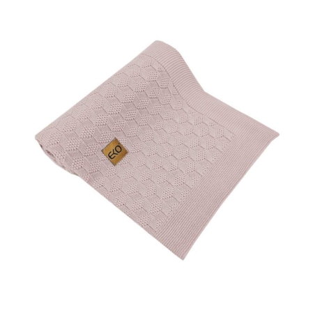 Kocyk bambusowy dla dziecka PUDROWY RÓŻ