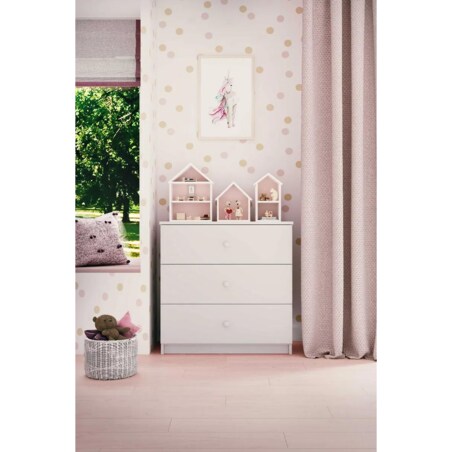 Komoda dla dzieci BABY DREAMS 80 biała