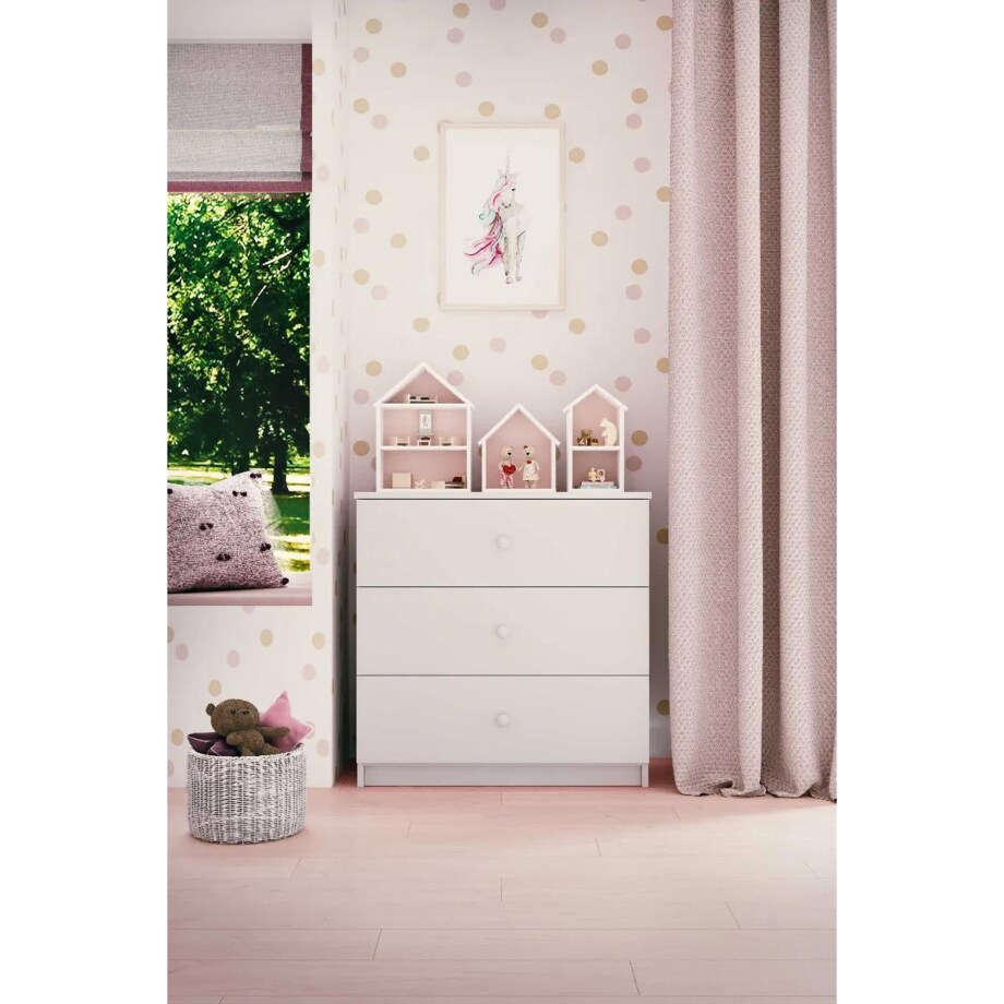 Komoda dla dzieci BABY DREAMS 80 biała