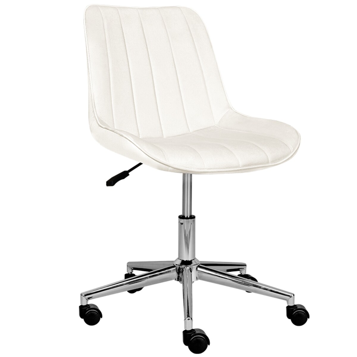 Krzesło biurowe obrotowe do biura welur beżowe