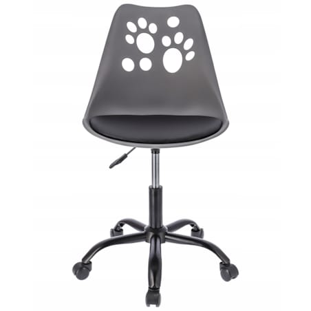 Krzesło biurowe JOY obrotowe dziecięce szaro-czarne