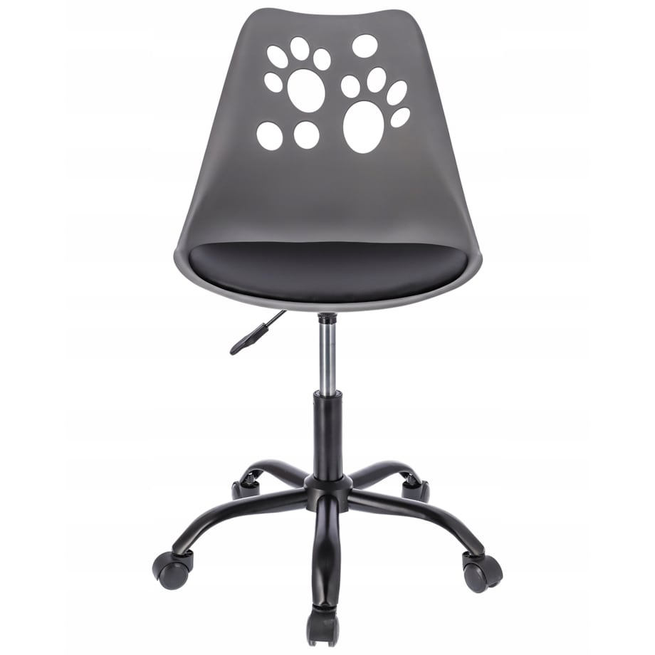Krzesło biurowe JOY obrotowe dziecięce szaro-czarne