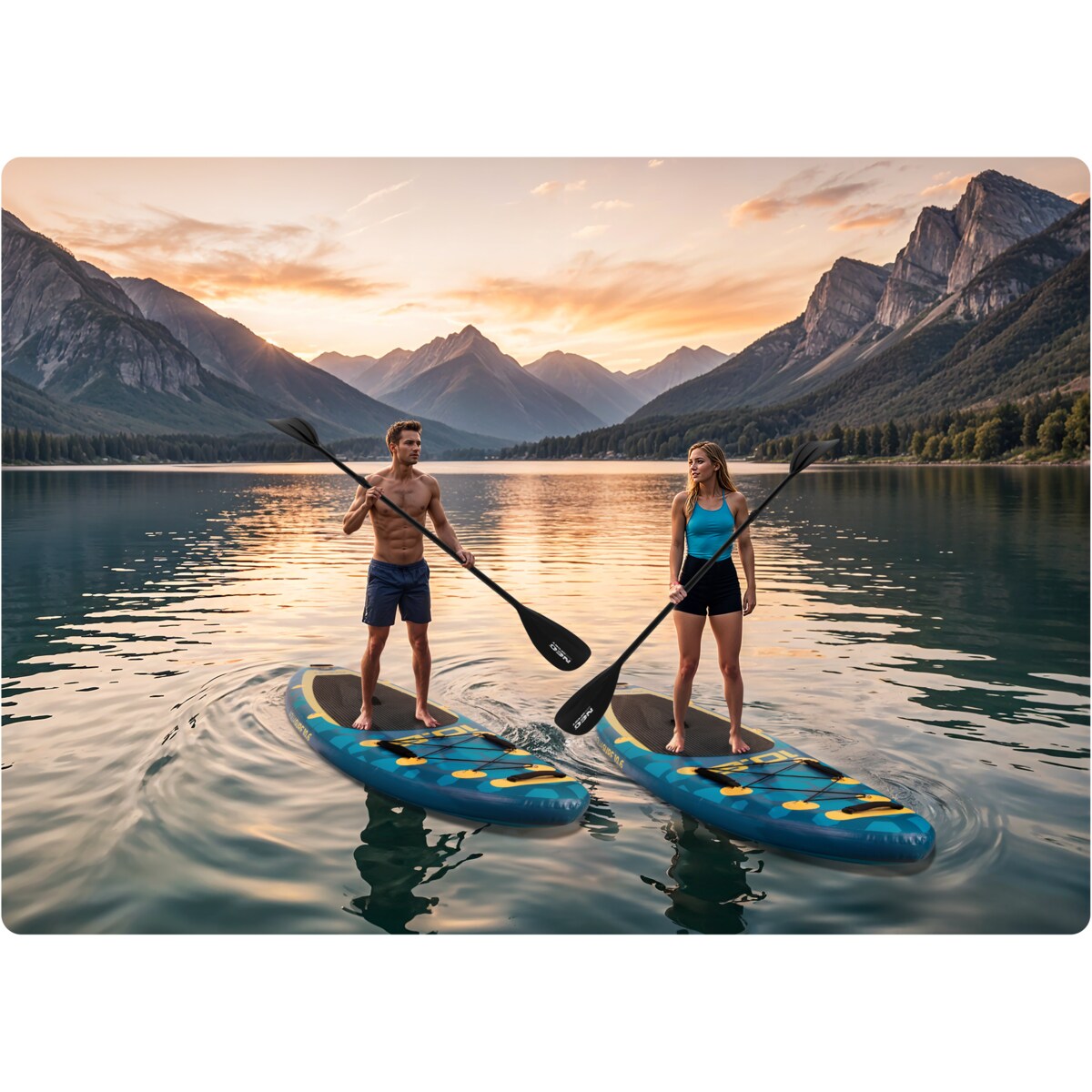 Deska SUP do pływania pompowana Paddle Aquasurf Neo-Sport 320cm ZESTAW