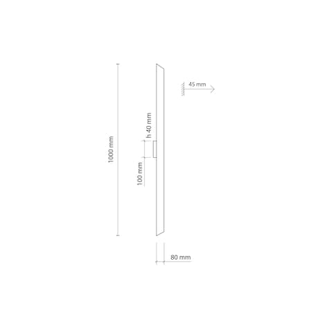 Kinkiet LED 8W TK Lighting NAVI NEW BROWN LONG 11349, brązowy