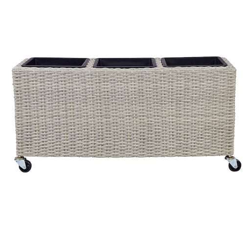 Donica BELLIS 82 cm Jasnobrązowy Technorattan