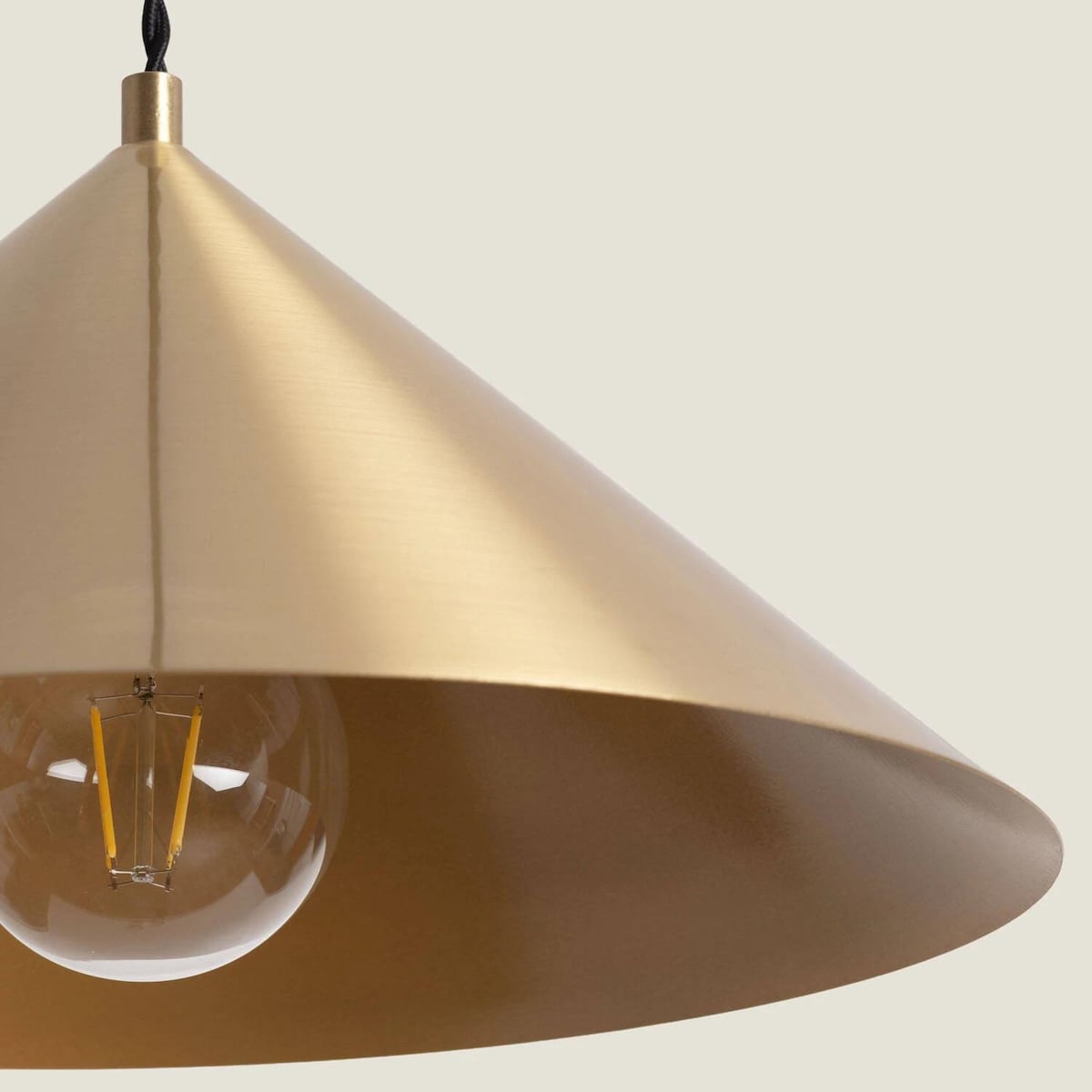 Lampa wisząca złota ROSIE, Ø 38 cm
