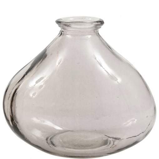 WAZON W STYLU NOWOCZESNYM szary na gałązki kwiaty wys. 9cm