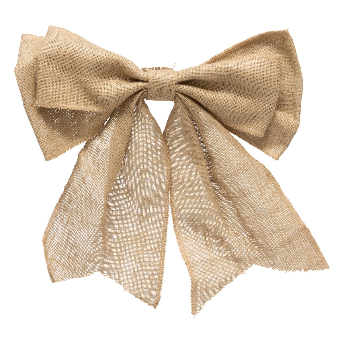 Kokarda lniana, ozdoba na choinkę, 40 x 46 cm