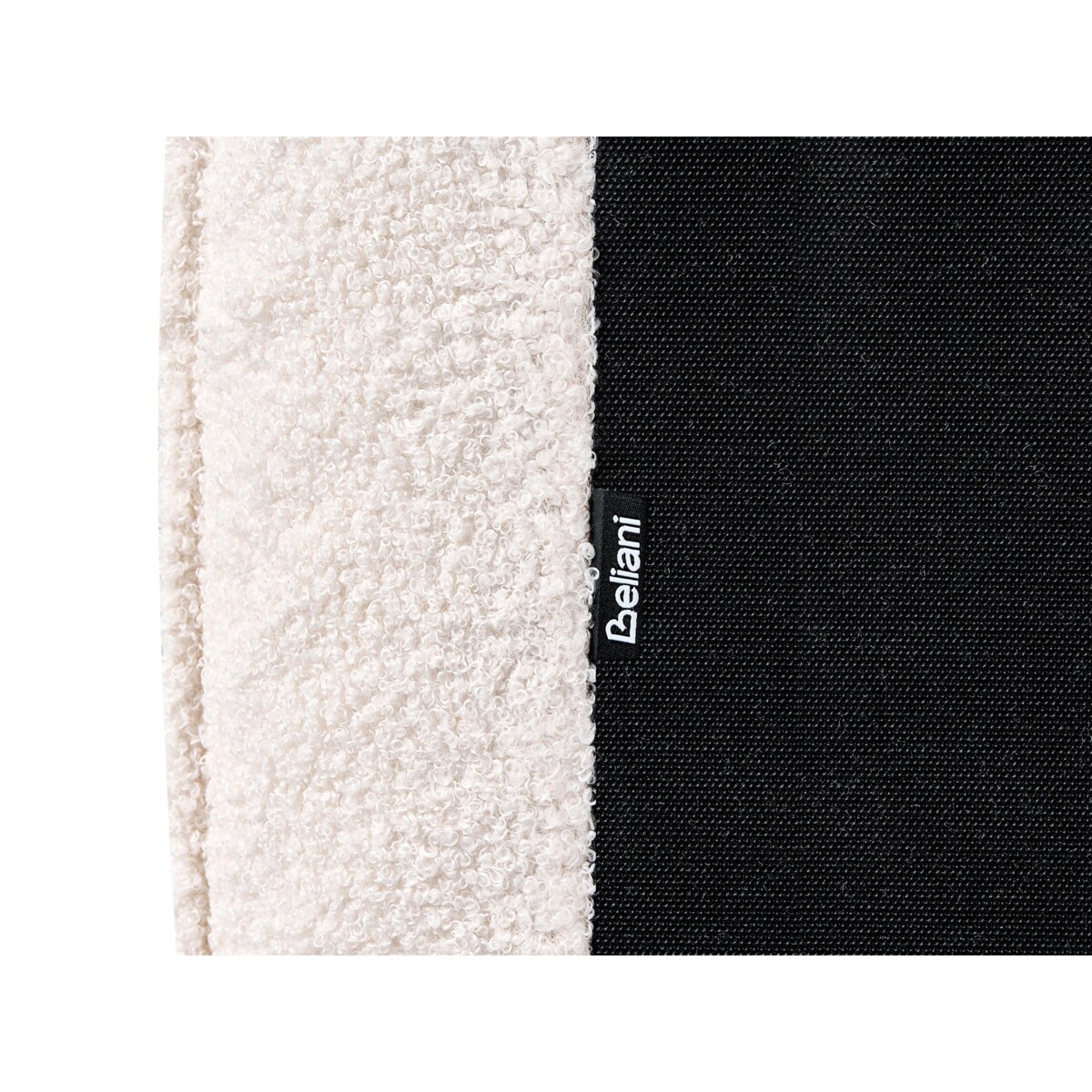 Łóżko Boucle LAVAUR 180 x 200 cm Złamana biel