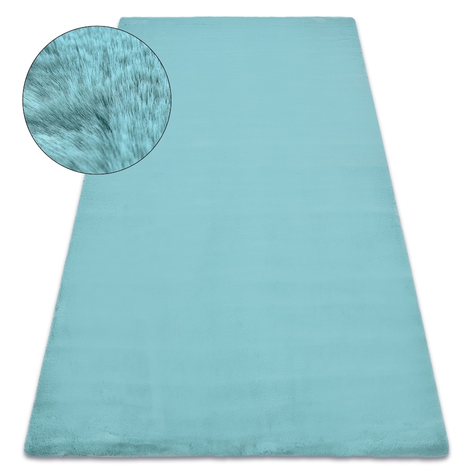 Dywan BUNNY aqua niebieski IMITACJA FUTRA 160x220 cm