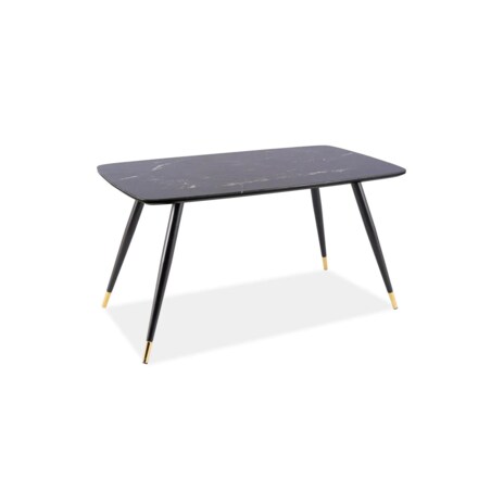 Stół CYRYL I 140x80 czarny/złoty