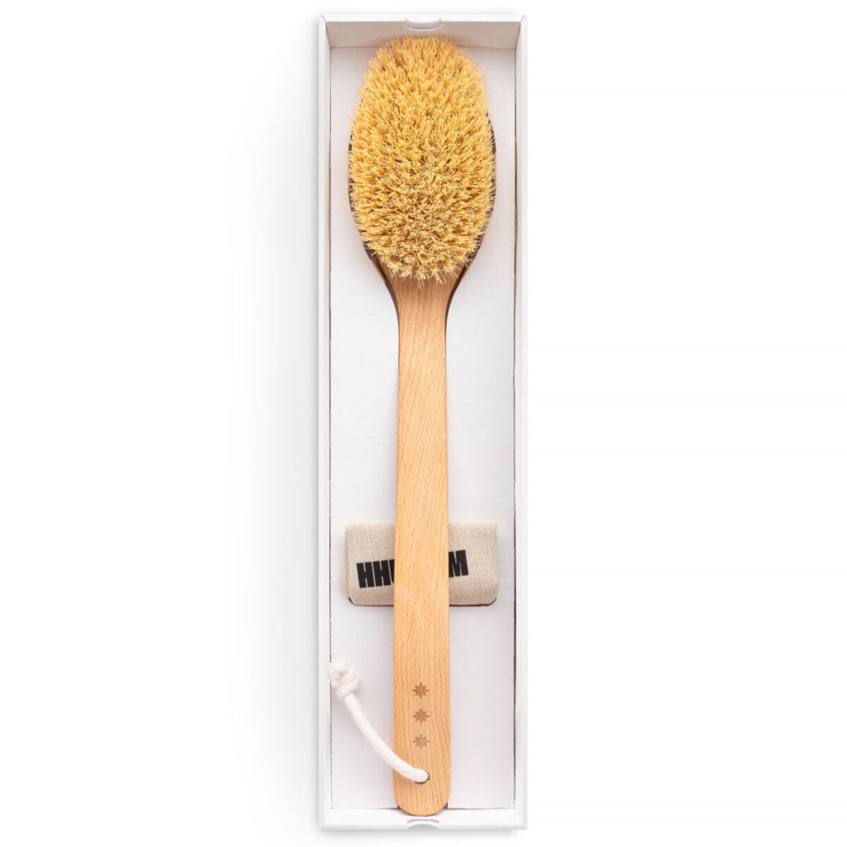 Szczotka do masażu ciała – włókno tampico, wersja gięta, No.6P