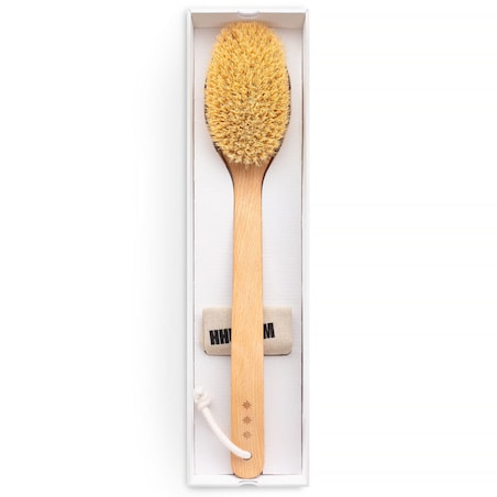 Szczotka do masażu ciała – włókno tampico, wersja gięta, No.6P