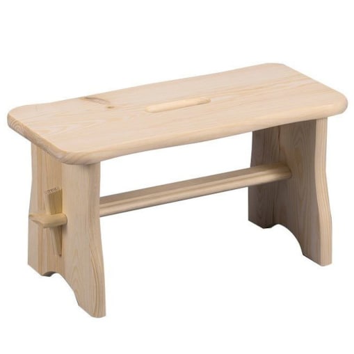 Drewniany stołek, podnóżek, ZELLER