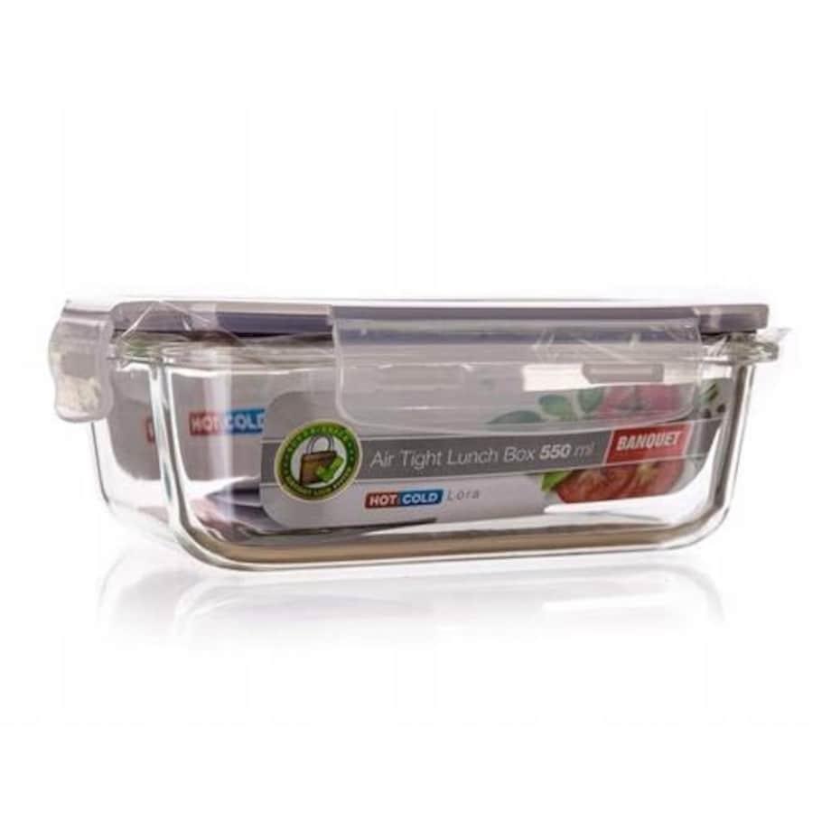 POJEMNIK SZKLANY DO żywności lodówki szczelny 550 ml na jedzenie lunch box