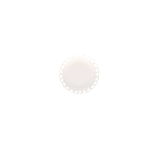 Zdobiony talerz Valentino - Biały, 10 cm