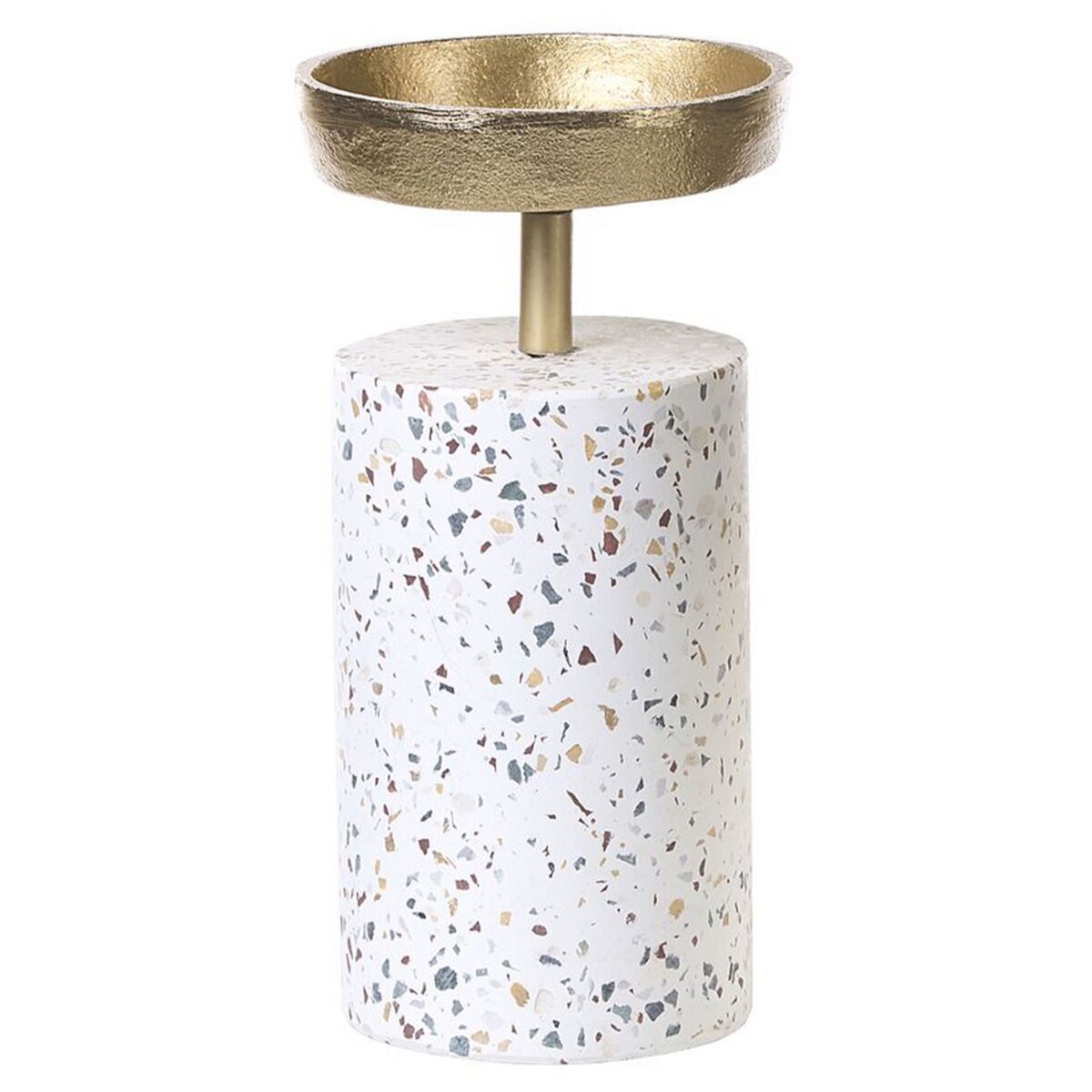 Zestaw 2 świeczników lastryko złoty KAENGAN